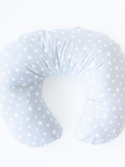 Cojín Lactancia Gris Estrella Blanca