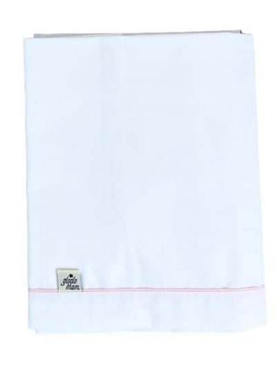 Juego de Sábanas Ribete Rosado