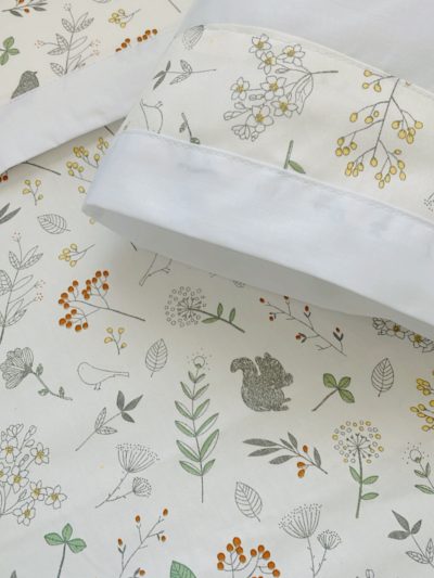 Set cuna y cama Pajaritos