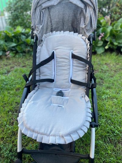 Colchón de coche lino gris